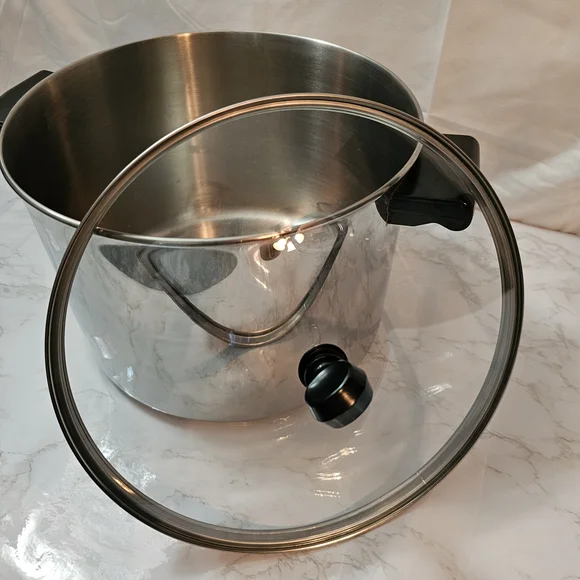 FARBERWARE Stainless Steel Impact Bonded 8QT Stock Pot W/Glass LID - Picture 3 of 4